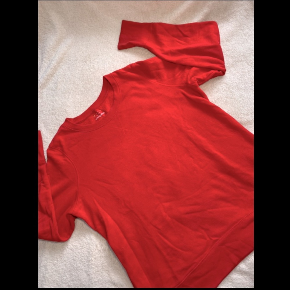 Plain red sweater